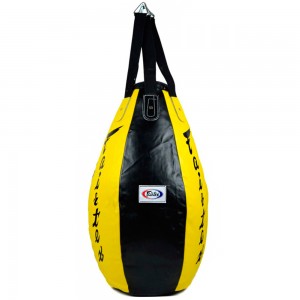 Боксерский мешок Fairtex (HB-15 yellow/black) "Super Tea Drop"